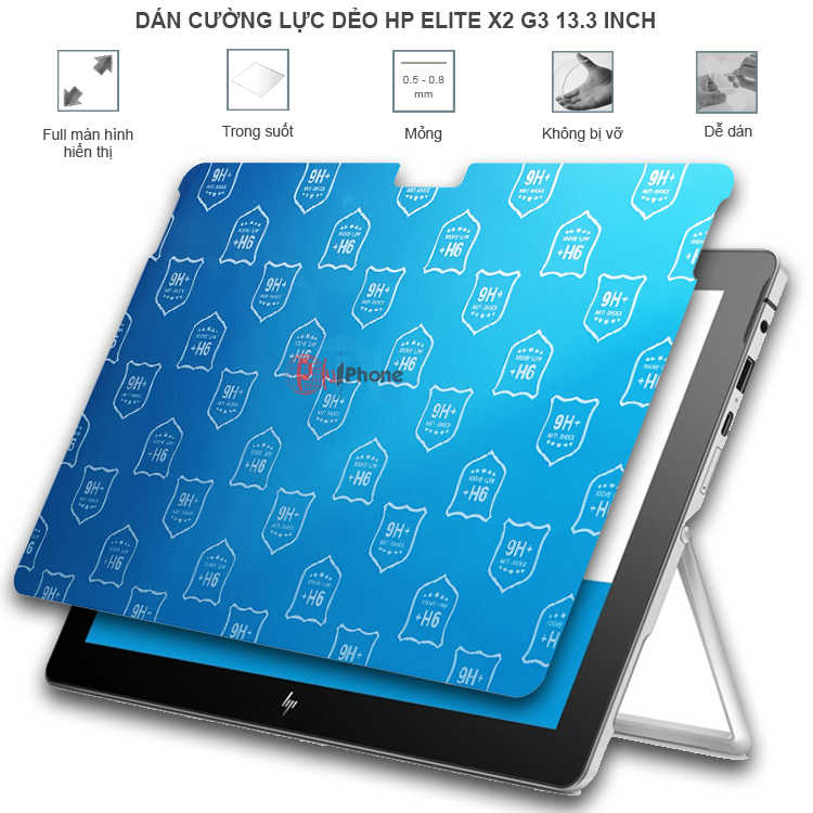 Dán cường lực dẻo trong hoặc nhám cho Laptop HP Elite X2 G3 (13.3 inch)